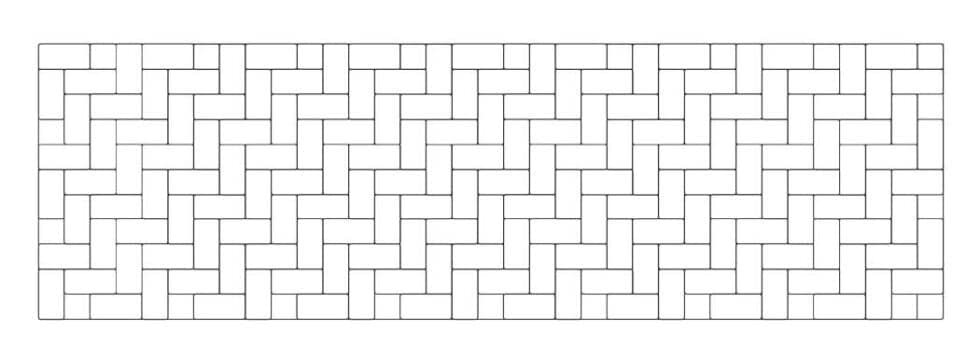 Rectangular Herringbone Pattern Dimensions 90º Herringbone | Sta-Built Construction