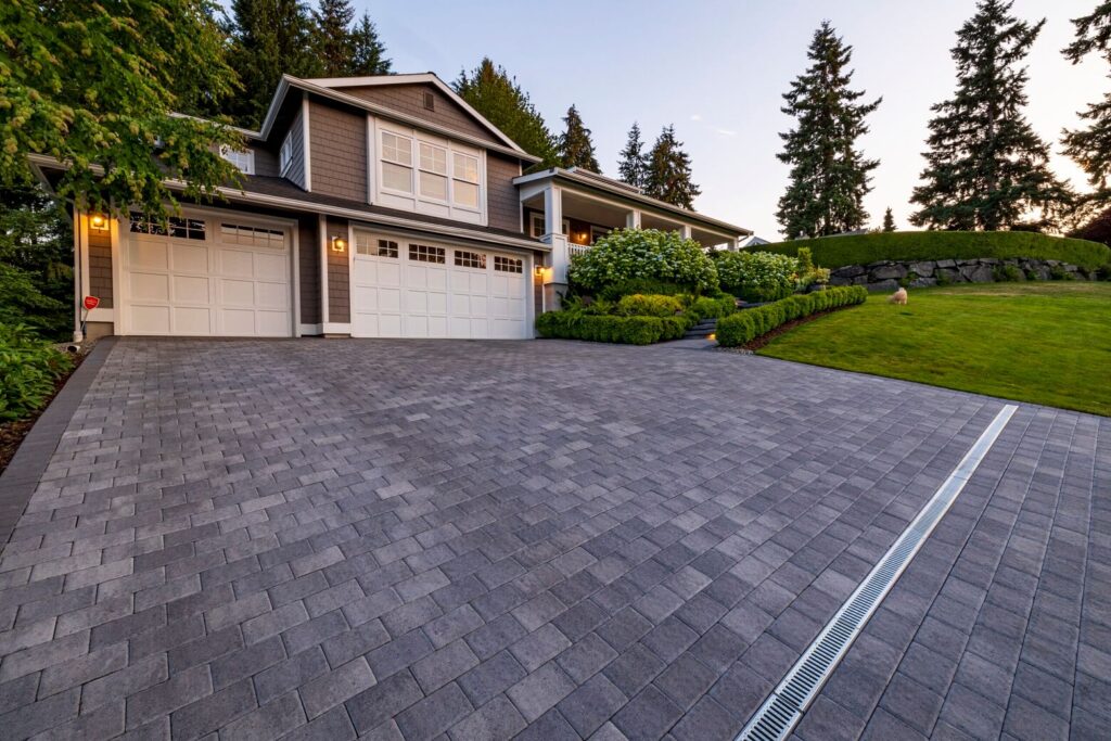 Driveway paver installation