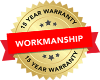 badge 15year workmanship warranty