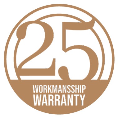 25 Year Craftsmanship Warranty Primary Color