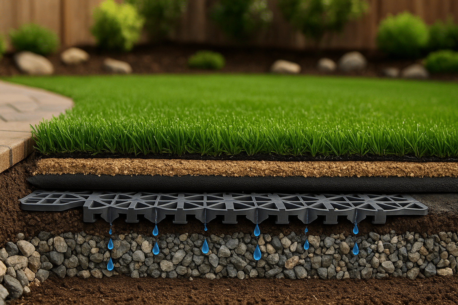 What Goes Under Artificial Grass