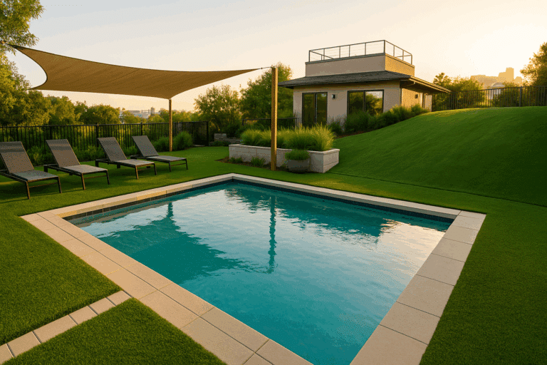 Creative Ways to Use Artificial Turf: Pools, Slopes, and Rooftops
