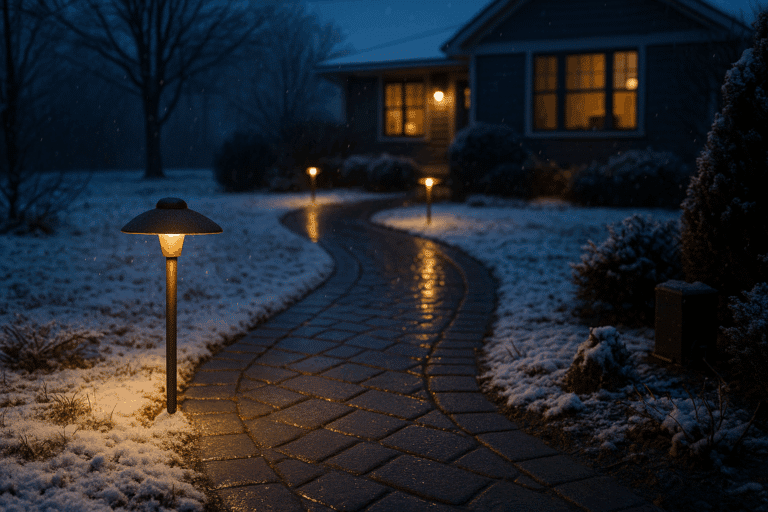How to Maintain Landscape Lighting in Winter, Rain & Snow: Seasonal Care Tips