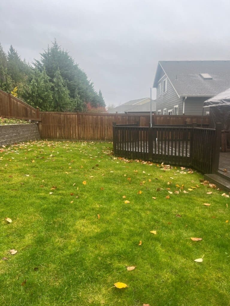 Backyard Transformation in Bonney Lake, WA: From Sloped Lawn to a Clean, Functional Outdoor Living Space