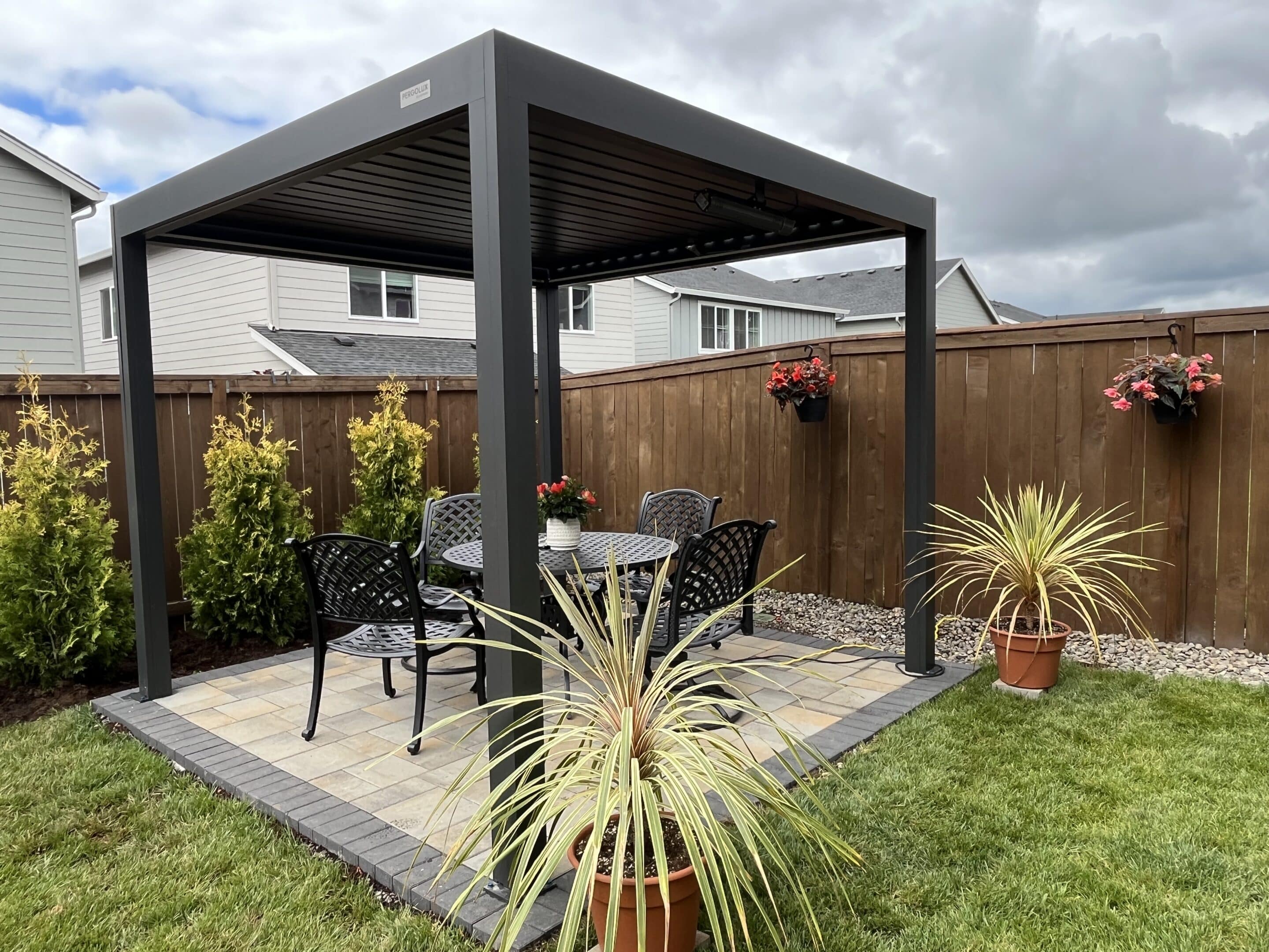 Pergola and patio