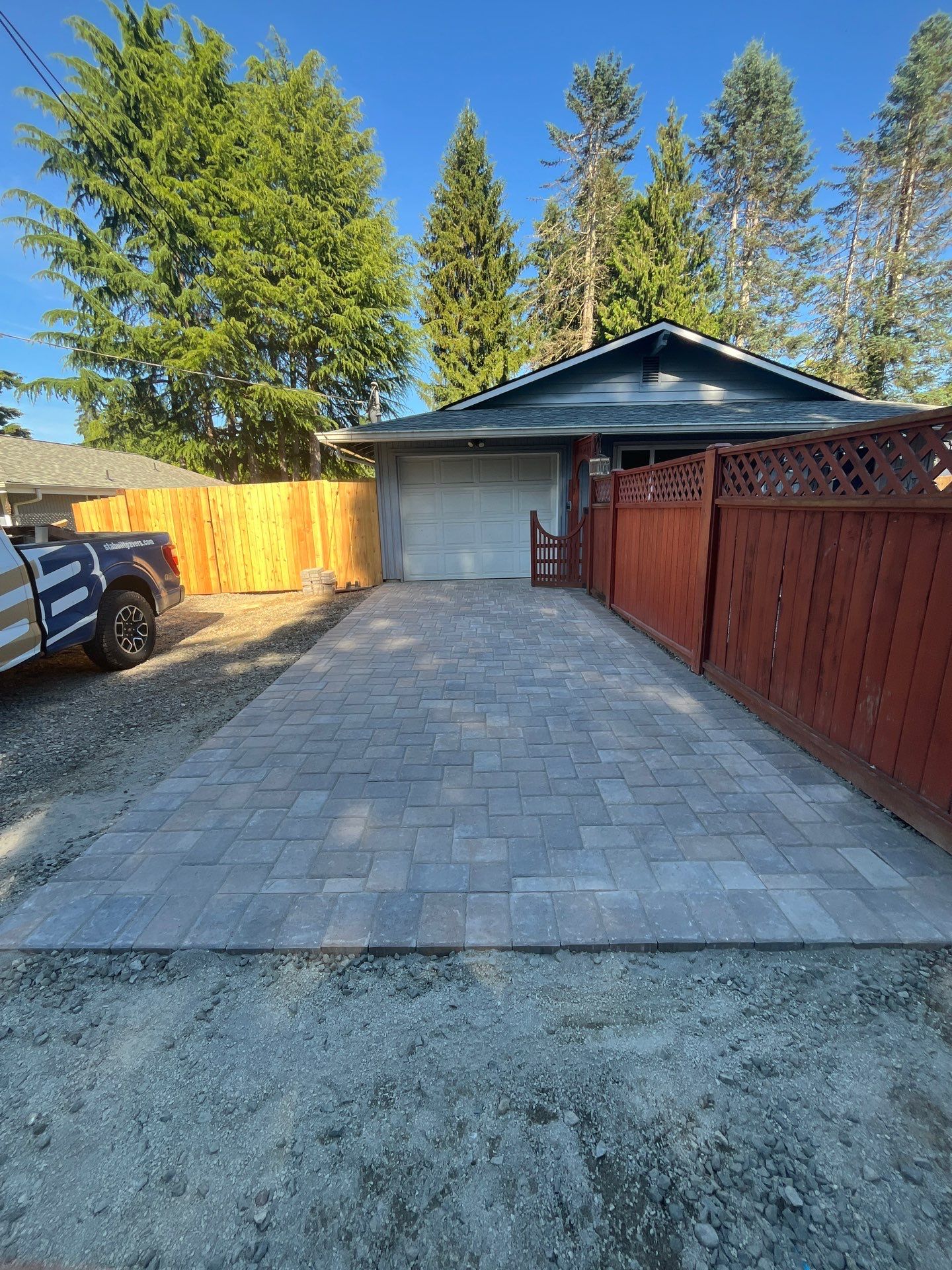 Paver driveway