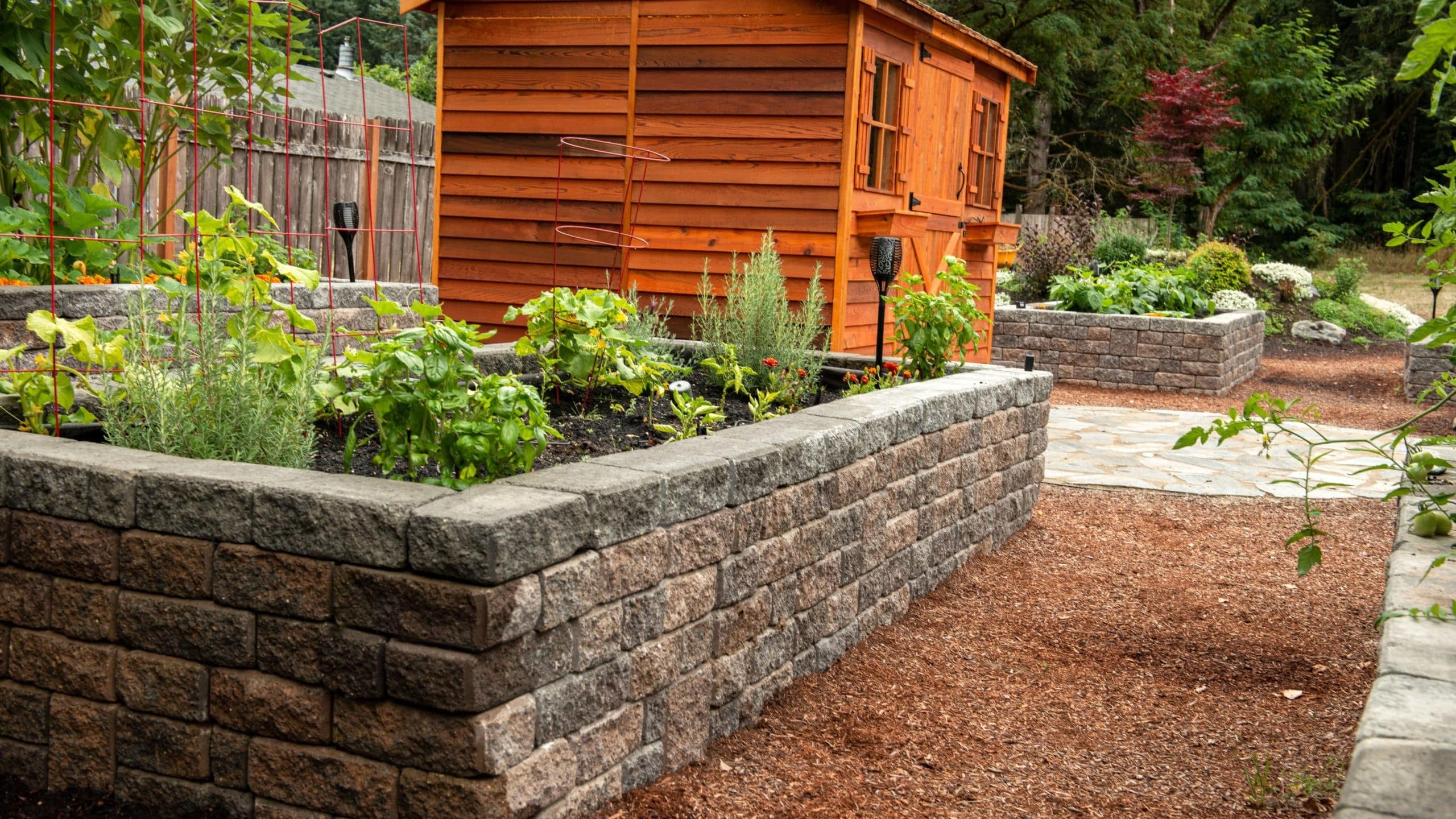 Raised bed wall