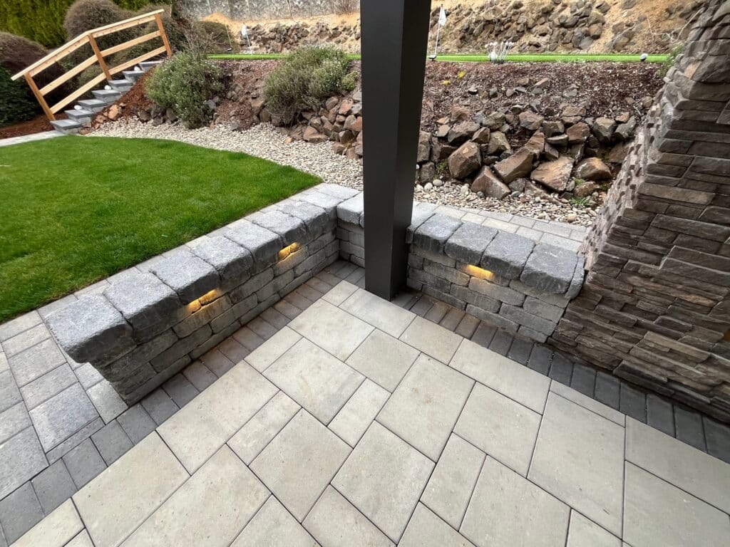 Seat Walls 36 Seat Wall Cost and Design: Built-In Seating for a Paver Patio