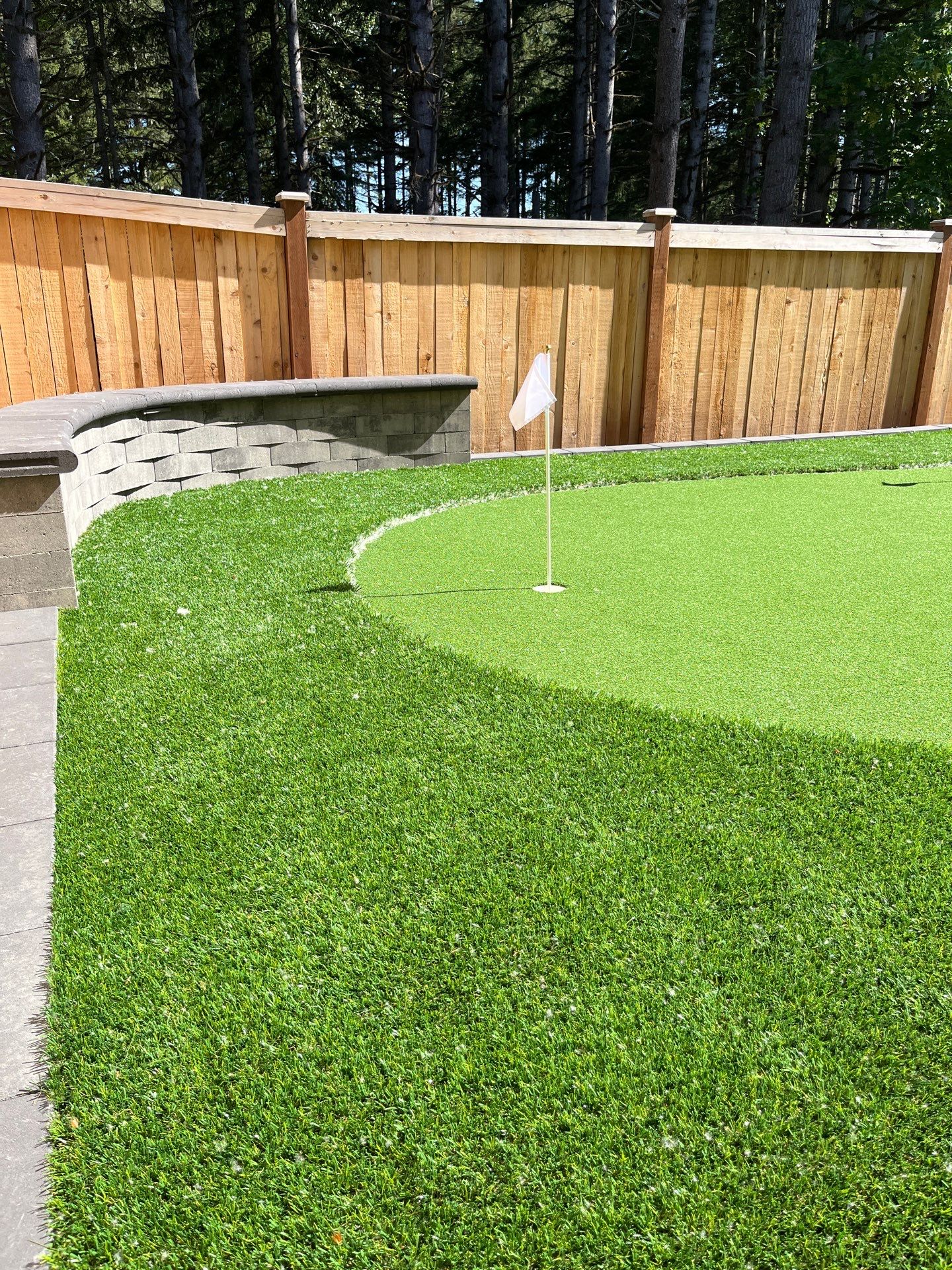 Custom putting green by Sta-Built