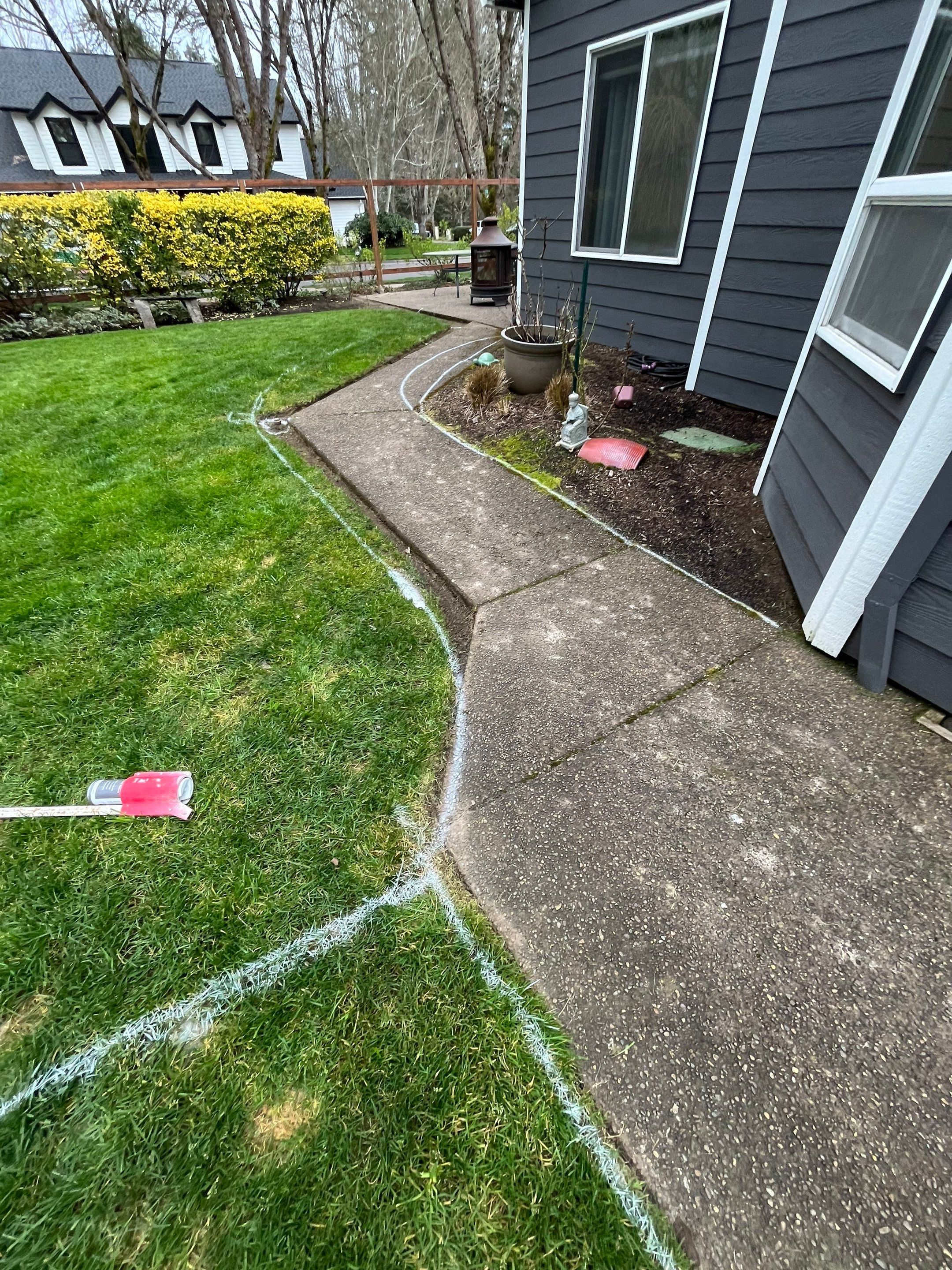 Before - old walkway surface